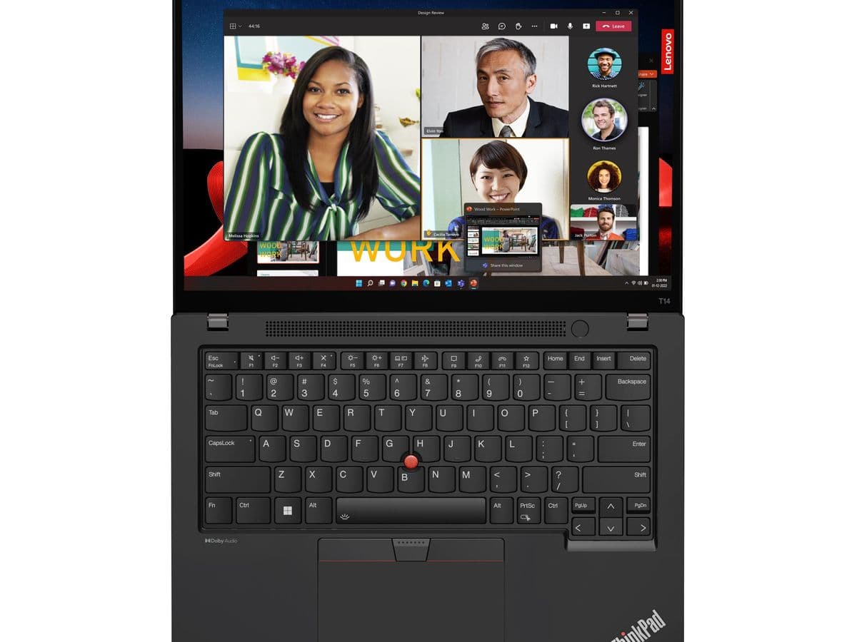 Lenovo ThinkPad T14 Gen 4 Intel — front open view